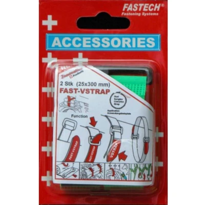 Afbeelding van FASTECH® 688 656 Klittenband Met riem Haak en lusdeel (l x b) 300 mm 25 Groen 2 stuk(s)