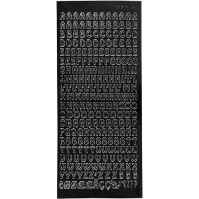Afbeelding van Creativ Company Stickers Kleine Hoofdletters Zwart, 1 Vel