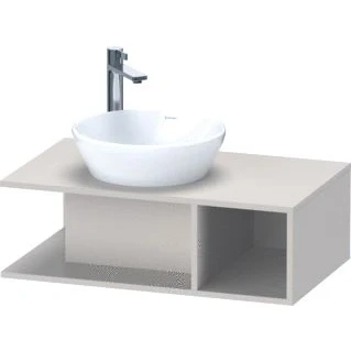 Afbeelding van Duravit D Neo wastafelonderkast 80x26x48cm Taupe Mat