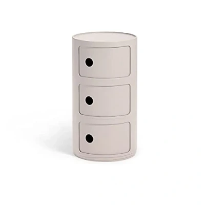 Afbeelding van Kartell Componibili BIO Kast 3 Modules Crème