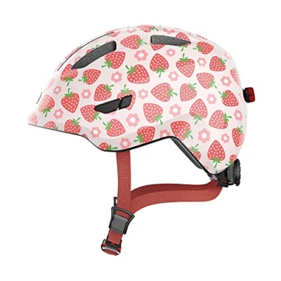 Afbeelding van Abus helm smiley 3.0 led rose strawberry s 45 50cm