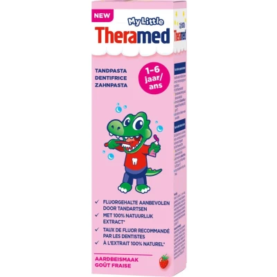 Afbeelding van Theramed Junior Tandpasta 1 6 Jaar Aardbei