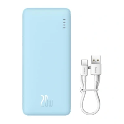 Afbeelding van Baseus Airpow 20.000 mAh Powerbank Fast Charge 20W Blauw