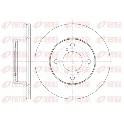 Afbeelding van REMSA 61371.10 Remschijf Vooras 230,8, 230,8 20 4 Geventileerd NISSAN: Pixo, SUZUKI: Alto VII