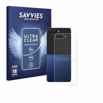 Afbeelding van Savvies Screenprotector voor Samsung Galaxy Z Flip 7 (Achterkant) Folie Beschermfolie transparant (18 Stuks)