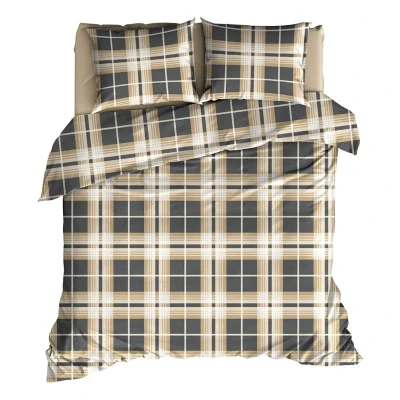 Afbeelding van Dekbedovertrek Satin d`Or Banff Caramel Satijn 240 x 200 / 220 cm Lits Jumeaux