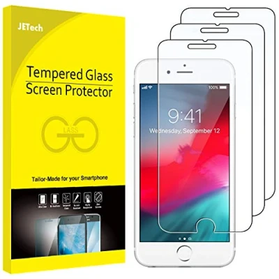 Afbeelding van JETech Schermbeschermer Compatibel met iPhone 8 Plus, 7 6s Plus and 6 Gehard Glas Screen Protector, 3 Stuks