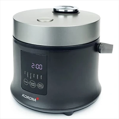 Afbeelding van Korona 58011 Digitale rijstkoker en stoompan met warmhoudfunctie uitneembare kookpan LED display touch butons 24 uur timer incl. maatbeker rijstlepel