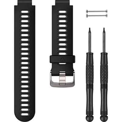 Afbeelding van Garmin Accy, vervangende band, Forerunner 735XT, zwart/grijs wisselarmband, M