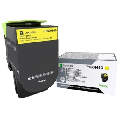 Afbeelding van Lexmark 71B0H40 tonercartridge Origineel Geel 1 stuk(s)