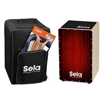 Afbeelding van Sela SE 128 EN Varios Red Cajon Set + tas, pad, Engels boek etc.