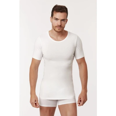 Afbeelding van Woody T shirt Ronde Hals Single Pack Wit S