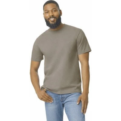 Afbeelding van Gildan Heren T shirt Softstyle Midweight GI65000 Brown Savana M