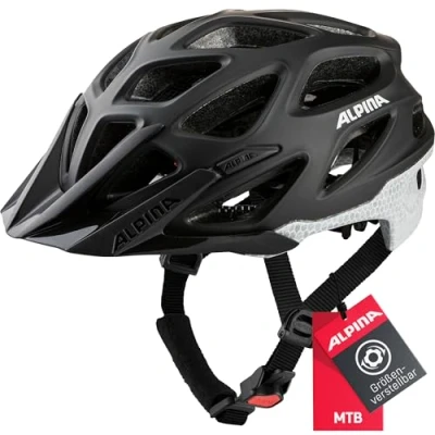 Afbeelding van ALPINA MYTHOS Reflective Lichte, veilige en goed zichtbare fietshelm voor volwassenen Aanpasbare helm met antibacteriële kussens optimaal comfort bescherming, black reflective, 52 57 cm