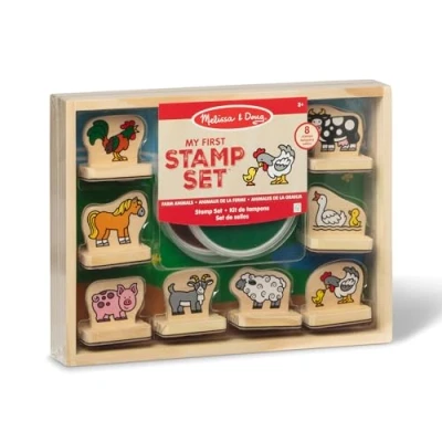 Afbeelding van Melissa &amp; Doug Boerderij Stempelset Afwasbare Inkt