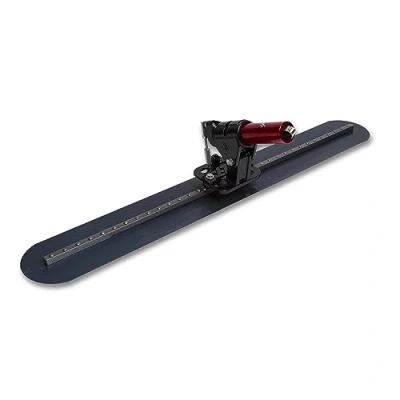 Afbeelding van Marshalltown Vloer gladder, dekvloer peddel incl. BF9 kantelvoeg met afgeronde uiteinden, vervaardigd uit blauw staal, afmeting van de gladder: 914x217 mm