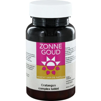 Afbeelding van Zonnegoud Crataegus complex 120 tabletten