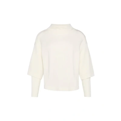 Afbeelding van s.Oliver Black Label Loose AUS MIT ÜBERSCHNITTENEN Schultern Sweater, Dames, Maat: 34, Ecru