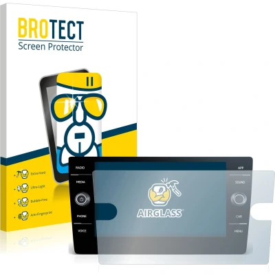Afbeelding van BROTECT Screenprotector voor Volkswagen Tiguan R Line TDI 2020 Discover Media 8&quot; Folie Beschermfolie Beschermglas transparant