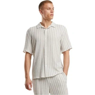 Afbeelding van Urban Classics Overhemd, Heren, Maat: 4XL, Offwhite black
