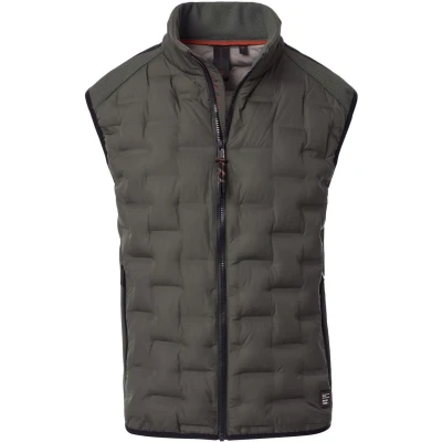 Afbeelding van Casa Moda Bodywarmer Groen maat XL Heren met Regular fit Pasvorm Polyester Suitable Herenkleding