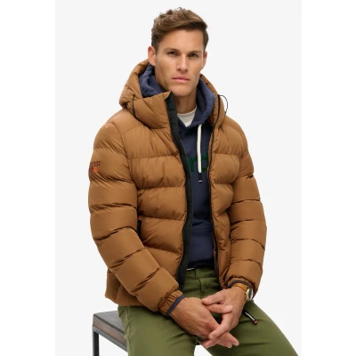 Afbeelding van Superdry Sports pufferjas met capuchon Heren Gewatteerde jassen