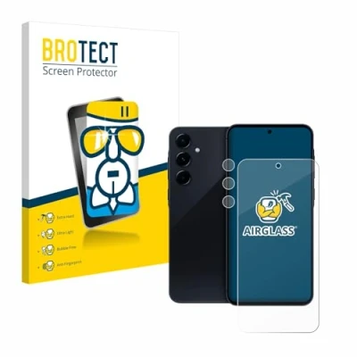 Afbeelding van BROTECT Screenprotector voor Samsung Galaxy A55 5G (Voor+Camera) Folie Beschermfolie Beschermglas transparant