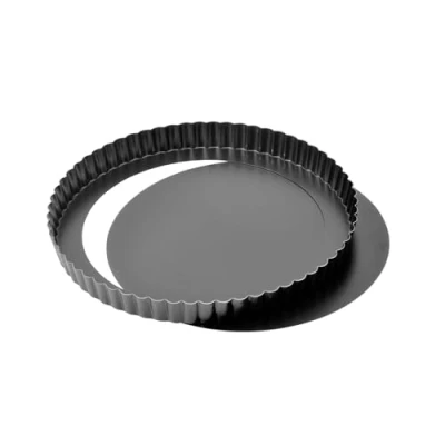 Afbeelding van Original Kaiser Classic taartvorm met hefbodem 28 cm, quichevorm antiaanbaklaag, uitdrukkbare hefbodem, klaar om te serveren, gelijkmatige bruining