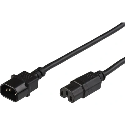 Afbeelding van Microconnect 1.5m, C14 C15 electriciteitssnoer Zwart 1,5 m stekker C13