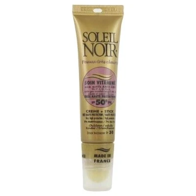Afbeelding van Soleil Noir Volwassenen en Kinderen Soin Vitaminé Crème SPF50 20 ml + Stick SPF30 2 g