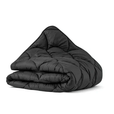 Afbeelding van Lazy Dekbed &amp; Dekbedovertrek In 1 Uni Effen 200x200 Cm Zwart Warmteklasse 3 Lente Herfst Sleeptime Discounter.nl