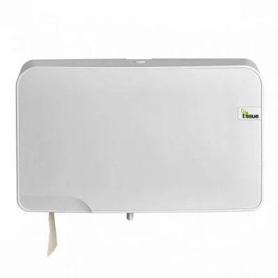 Afbeelding van E Tissue Mini Duo Jumbo Toiletrolhouder Wit