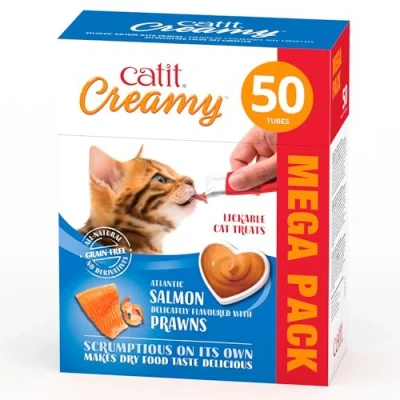Afbeelding van Cat It Kattensnack Kat Ca Creamy Atlantische Zalm 50x10g 1st