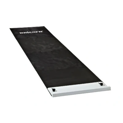 Afbeelding van Unicorn Raised Oche 4 delige lichtgewicht dartmat, zwart, incl. transporttas