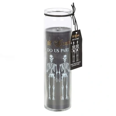 Afbeelding van Something Different Til Death Do Us Part Amber Noir Tube Candle Geurkaars Zwart