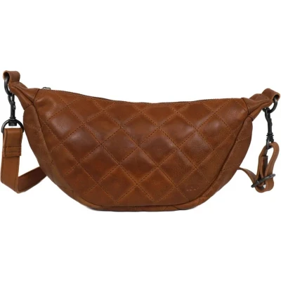 Afbeelding van Bear Design Laura Leren Crossbodytas Cognac