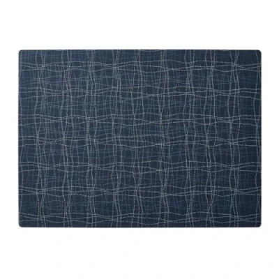 Afbeelding van APS 60586 placemat/placemat, afwasbaar, vuilafstotend en antislip, 45 x 33 cm, 1 stuk, siliconen, donkerblauw