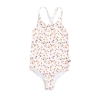 Afbeelding van Swim Essentials UV Badpak Meisjes Kaki Panterprint Maat 122/128