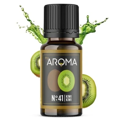 Afbeelding van myAROMA, nr. 41 (kiwi, 10 ml), zuiver natuurlijk aroma, smaakdruppels voor water en cocktails, levensmiddelaroma koken bakken, suikervrij