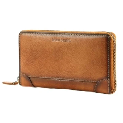 Afbeelding van bruno banani Zip Around Wallet Cognac, cognac