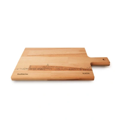 Afbeelding van Skyline Serveerplank Nijkerk Hapjesplank Tapas Hapjes Serveren WoodWideCities