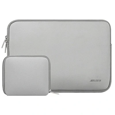 Afbeelding van MOSISO Laptophoes Compatibel met MacBook Air/Pro Retina, 13 13.3&quot; Notebook, Pro 14&quot; 2022 2021 M1 Pro/M1 Max A2442, Neopreen Rugzakhoes Kleine Hoes, Grijs