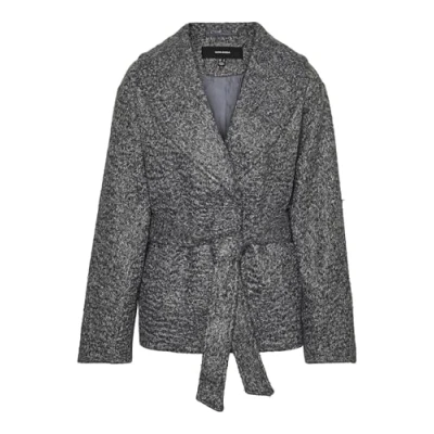 Afbeelding van VERO MODA Vmelitebergen Boo korte jas voor dames, donkergrijs gemêleerd/detail: melange, XS
