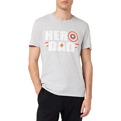 Afbeelding van Marvel MEMARCOTS228 T shirt, grijs melange, maat S
