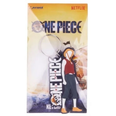 Afbeelding van Pyramid Int. One Piece Live Action Rubberen Sleutelhanger Luffy w/ Logo (Diversen) Nieuw