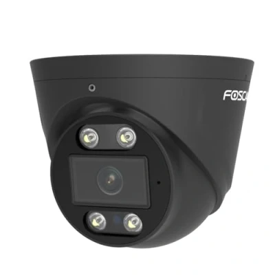 Afbeelding van Foscam PoE 5 MP IP domecamera voor buiten, met lichtgevende spots en sirene T5EP, zwart