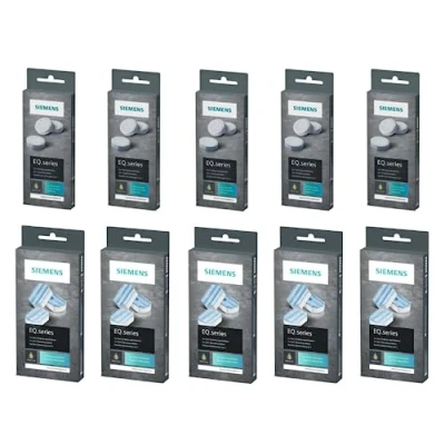 Afbeelding van SIEMENS reinigingstabletten (TZ80001) + 5x ontkalkingstabletten (TZ80002)