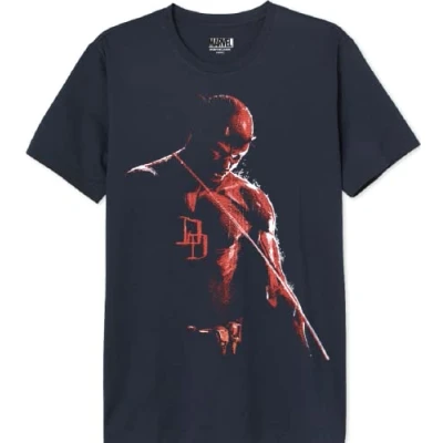 Afbeelding van Marvel MEMARCOTS243 T shirt, Navy, XL, heren, Marine, XL