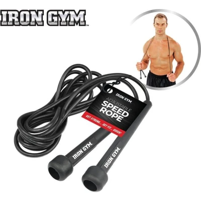 Afbeelding van Iron Gym Adjustable Speed Rope, Fitness kabel, touw, Springtouw Colour /