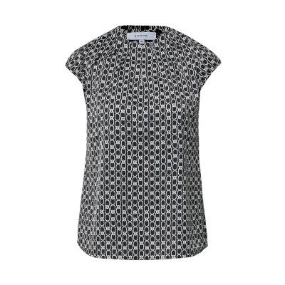 Afbeelding van COMMA Blouse zwart / wit